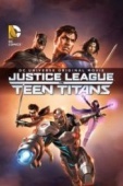 Постер Лига Справедливости против Юных Титанов (2016)